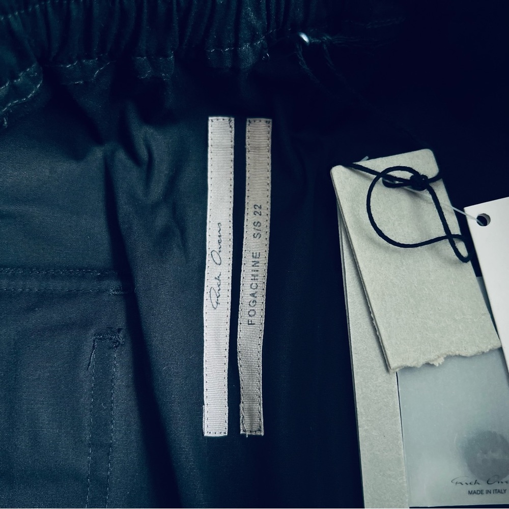 *SOLD* Rick Owens, Fogachine SS2022 Cargo Long, Black, EU 48 (US 34” waist) - Picture 5 of 7